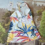 Calia by Carrie Calia palm tankini top size XS Photo 4