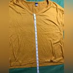 Old Navy  Women’s Mustard Yellow V-neck Oversized Long Sleeve Blouse Size M Photo 2