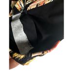 Sunsets Escape Retro Retreat Black Tropical Floral Print Foldover Bikini Bottoms Size M Photo 6