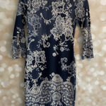 Boohoo  Blue & White Bodycon Dress Photo 0