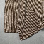 Clara Sun Woo Sweater Womens Medium Turtleneck Ribbed Stretch Pullover USA Made Brown Photo 2