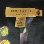 Ted Baker Black Cap Sleeve Wool Sheath Pencil Square Neck Mini Dress Small Photo 3