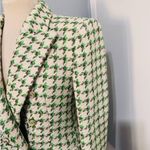 ZARA  Woman Textured Double-breasted Blazer Christmas Jacket Ecru Green Size M Photo 11