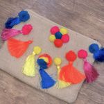 None Glamorous cute neon color Pom Pom travel bag Photo 1