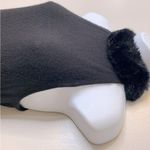 Ralph Lauren Lauren  Black Fur Collar Evening Dress Size Large Photo 5