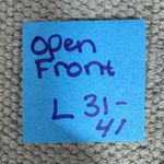 Ponsesa Cardigan Women XL NWT Rainbow Shark Bite Hem Short Sleeve Spring FA3306J Blue Photo 6