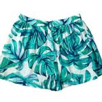 Blue Island New Shorts Elastic Waist Size XL Beach Tropical Green Blue Photo 1
