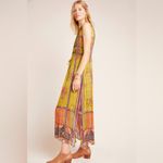 Anthropologie Anthro BHANUNI Citron Embroidered Maxi Dress Size 2X Photo 2