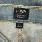 J.Crew High Rise Skinny Button Fly Jeans 27 Light Wash Stretch Denim Photo 8