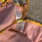 Xhilaration  Target pink retro floral‎ smocked bikini XL Photo 1