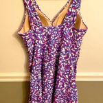 Women’s Denim & Co. Pink Purple Beach V Photo 4