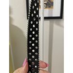 Black Rhinestone Studded Belt Size XL Photo 3