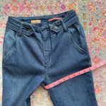 Anthropologie Pilcro Polished Mid Rise Blue Dark Wash Full Length Bootcut Jeans Photo 10
