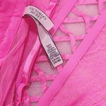 Victoria's Secret Victoria secret wicked lace up corset top w/garters SIZE small baby pink Photo 8