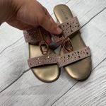 Karen Scott Eanna Strappy Sandals Pink Gold Patent Leather Slip On Sz 6.5M Photo 1