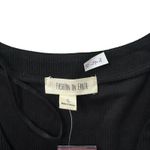 Fashion On Earth Black Ribbed V-neck Cardigan Women's Top Size Small NWT 72-29-2 Photo 2