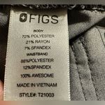 FIGS  High Waisted Livingston Straight Leg Scrub Pants Size Medium Graphite Photo 9