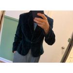 Norton Mcnaughton  Blue Velvet Blazer Jacket Size 6 Classic Tailored Photo 6