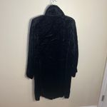 1 Madison  Faux Fur Longline Coat Size Medium Black Soft Photo 4