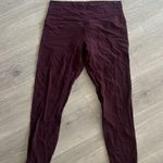 Lululemon Align High Rise Crop Leggings size 12 Maroon Photo 3
