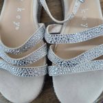 Copper Key  Silver Rhinestone Platform Sandals Size 10 Photo 2