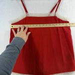 Zadig & Voltaire L Large Carmen Silk Camisole Top Lace Trim Detail Coral Women’s Photo 9