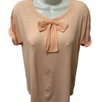 J.Crew Black Label Cotton Silk Rolled SS Tee XS Silk Ties Career Casual Flirty Photo 0