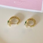 Snake earrings Gold Photo 1