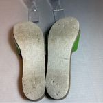 Dr Scholls The Original Wood Exercise Sandal Lime Green Leather Sz 8 Photo 7