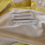Urban Outfitters  Phoenix Plunging Tie-Back Festival Yellow Swirl Crop Top Photo 4