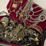 Goth Coffin Mystery Jewelry Box – 7.5 lbs of Jewelry Black Photo 2