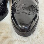 Louise et Cie  Shiny Black Lace-Up Flats Photo 5