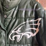 A New Day NFL Philadelphia Eagles Green Faux Leather Puffer Jacket Photo 1