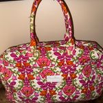 Vera Bradley Large Quilted Duffle Bag Travel Tote Carryall Luggage Lili Bell‎ Pink Photo 3