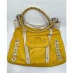 B Makowsky B. makowsky Yellow Leather Shoulder/ Handbag Photo 2