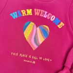 Anthropologie Farm Rio X  Warm Welcome Sweatdress Sweatshirt Dress Burgundy Red Photo 8