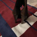 Sexy dark brown chocolate chunky heeled knee high suede boots Made in Brazil 6.5 Photo 5