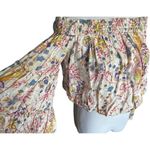 Free People Womens  Free Spirit Bell Sleeve Retro Floral Print Top - Sz XS Photo 3