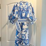 Billy J Women's XS Blue and White Hannah Midi Dress Photo 6