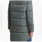 Rebecca Minkoff 🆕  Mint Green Black Gingham Puffer Coat Buffalo Check Plaid NWT Photo 3