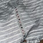 Glitz  Gray and White Striped Tee Photo 3