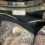 Nine West Brown & Tan Snakeskin Faux Leather Double Strap Shoulder Bag 9"X 16" Photo 11