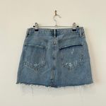 AGOLDE Quinn Distressed Mini Skirt Photo 1