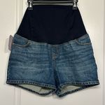 Isabel Maternity  Ingrid 4" Inseam Crossover Panel Denim Shorts Size 12 NWT #7059 Photo 1