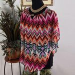 New Directions Women Top SM Short Sleeve Pullover Boho Tropical Vacation Resort Photo 3