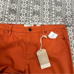 Coldwater Creek Mid Rise Cropped Straight Leg Jeans In Bright Amber Size 14P Photo 10
