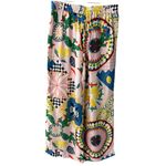 Anthropologie  Maeve Colorful Straight-Leg Pull-On Silk Pants Size‎ Medium Photo 11