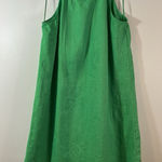 Sigrid Olsen Green 100% Linen Sheath Dress, Date night , Halter, Minimalist, M Photo 0
