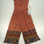 Taylor & Sage Taylor‎ & Sage Smocked Jumpsuit Floral Print Wide Leg Boho Size M Photo 0