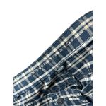 American Eagle  Blue Tan Plaid Mom Jeans Size 12 Short Photo 7